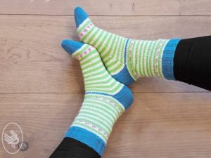 Meerkleurige sokken breien van Durable garen
