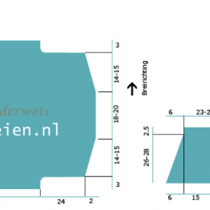 Breipatroon Vest met Strepen
